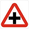 Cross junction ahead